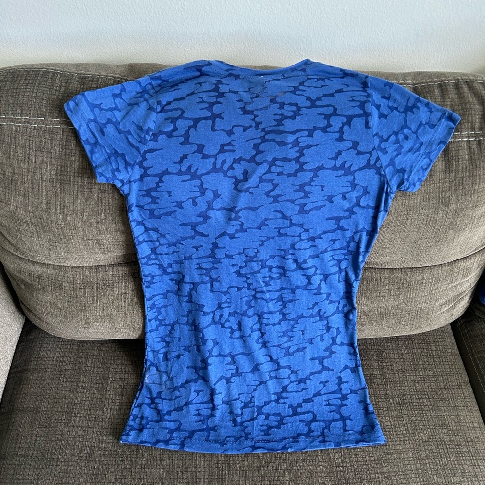 Majestic Texas Rangers MLB Baseball Blue T-Shirt Women’s Sz: Large - Picture 3 of 3
